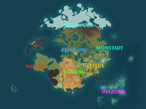 7 Nations of Genshin Impact